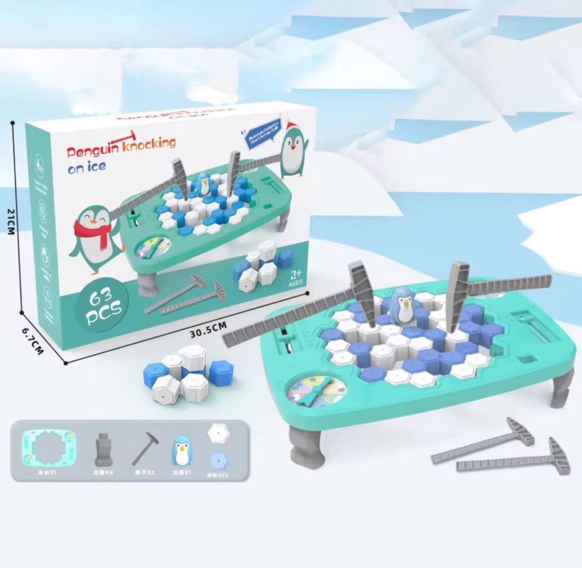Save Penguin on Ice Game Trap Activate Funny Family Fun Game Party Ice Breaking Kids Puzzle Board Game