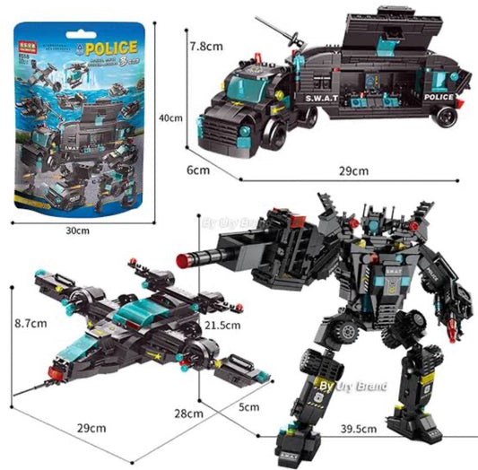 City Police Station SWAT Team Military Set building blocks