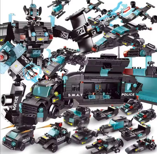 City Police Station SWAT Team Military Set building blocks