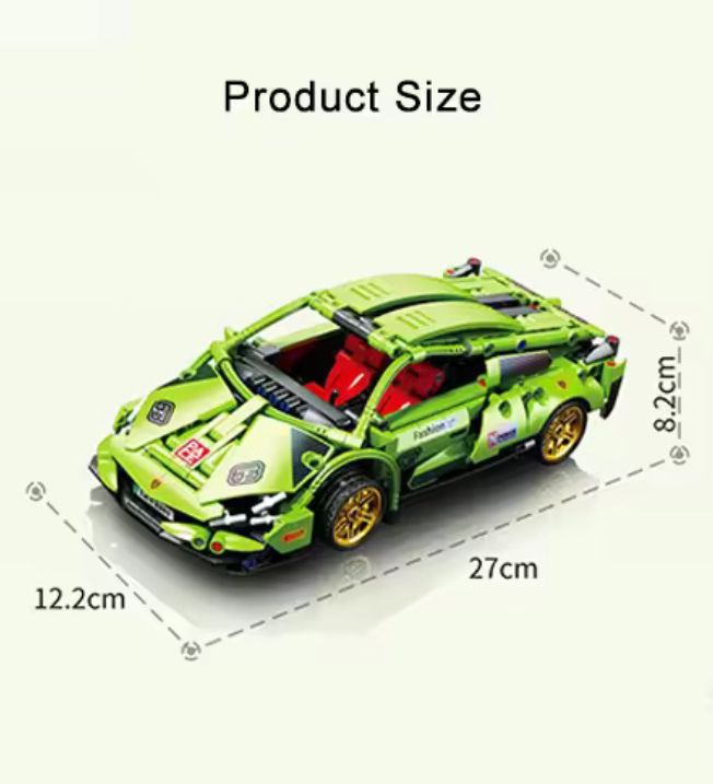 Children Games Plastic Sport Car Building Block Bricks Sets Kids Educational Toy Car Building Block Car