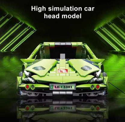 Children Games Plastic Sport Car Building Block Bricks Sets Kids Educational Toy Car Building Block Car